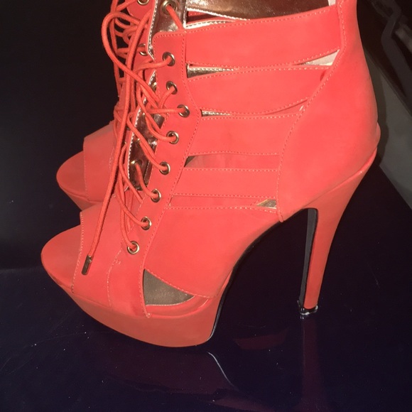 Orange Heels - Picture 2 of 3